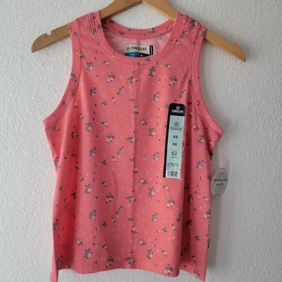 Magellan Floral Sleeveless Pink Floral Fishing Gear Top Size XS NWT | Outdoor - Picture 1 of 6